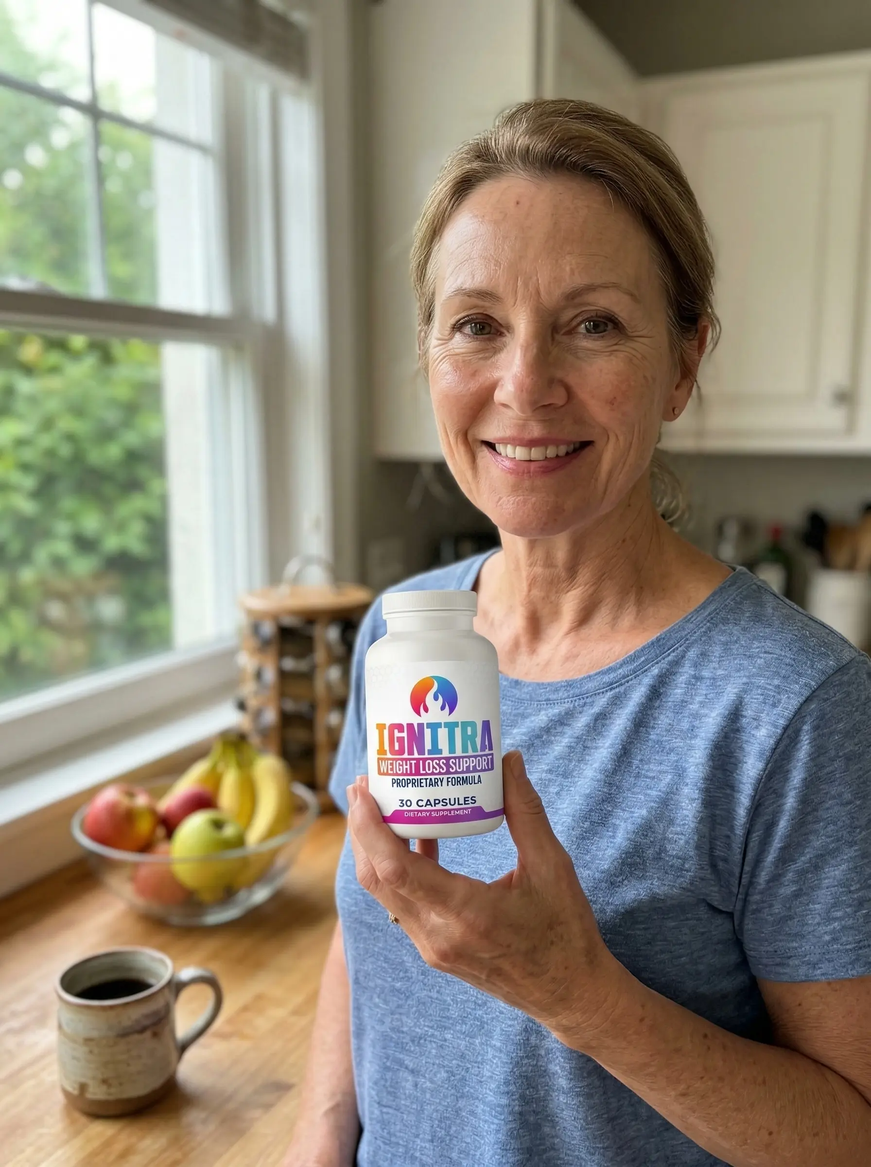Person holding an Ignitra bottle — product-topic photo 1