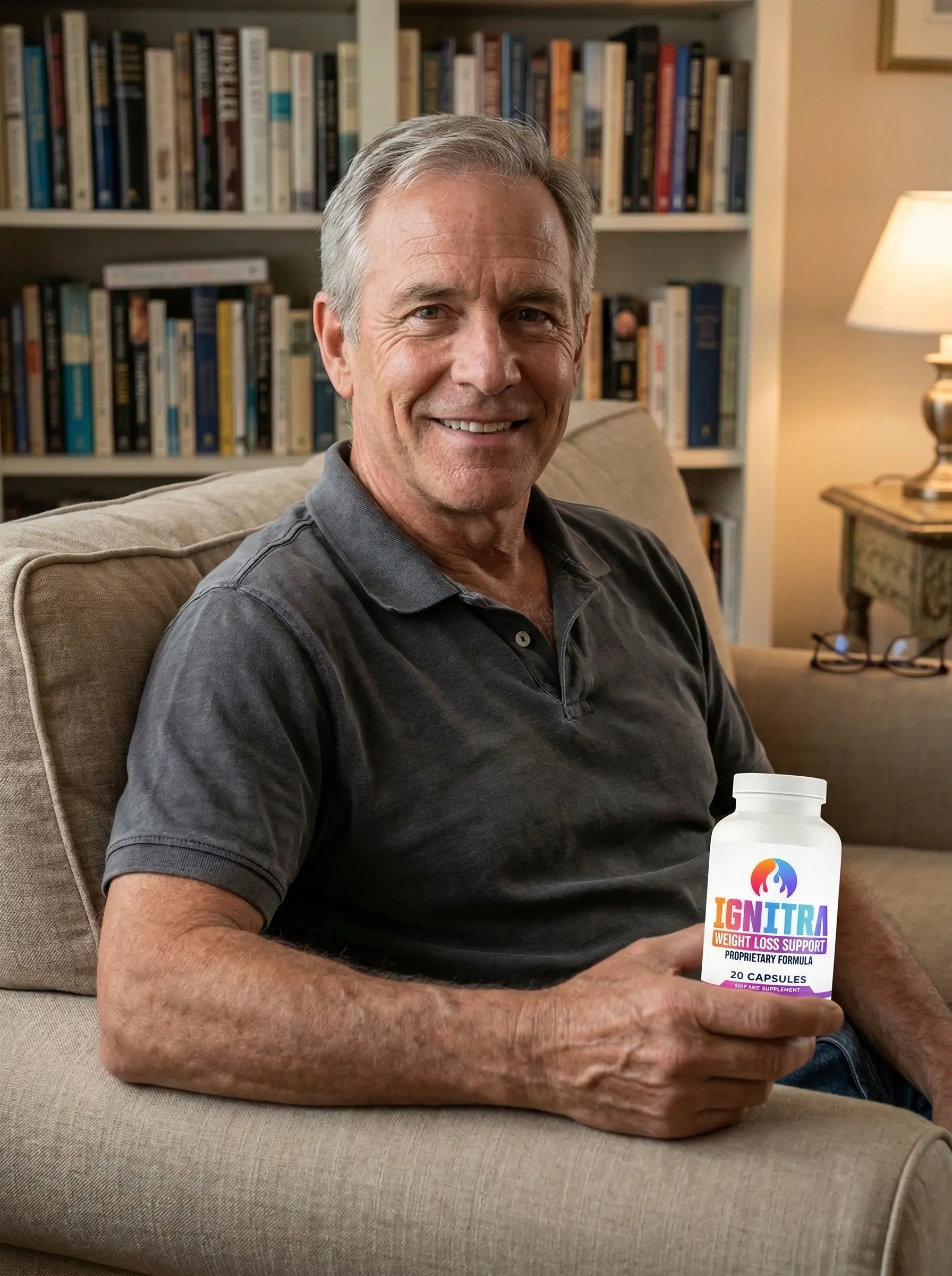 Person holding an Ignitra bottle — product-topic photo 2