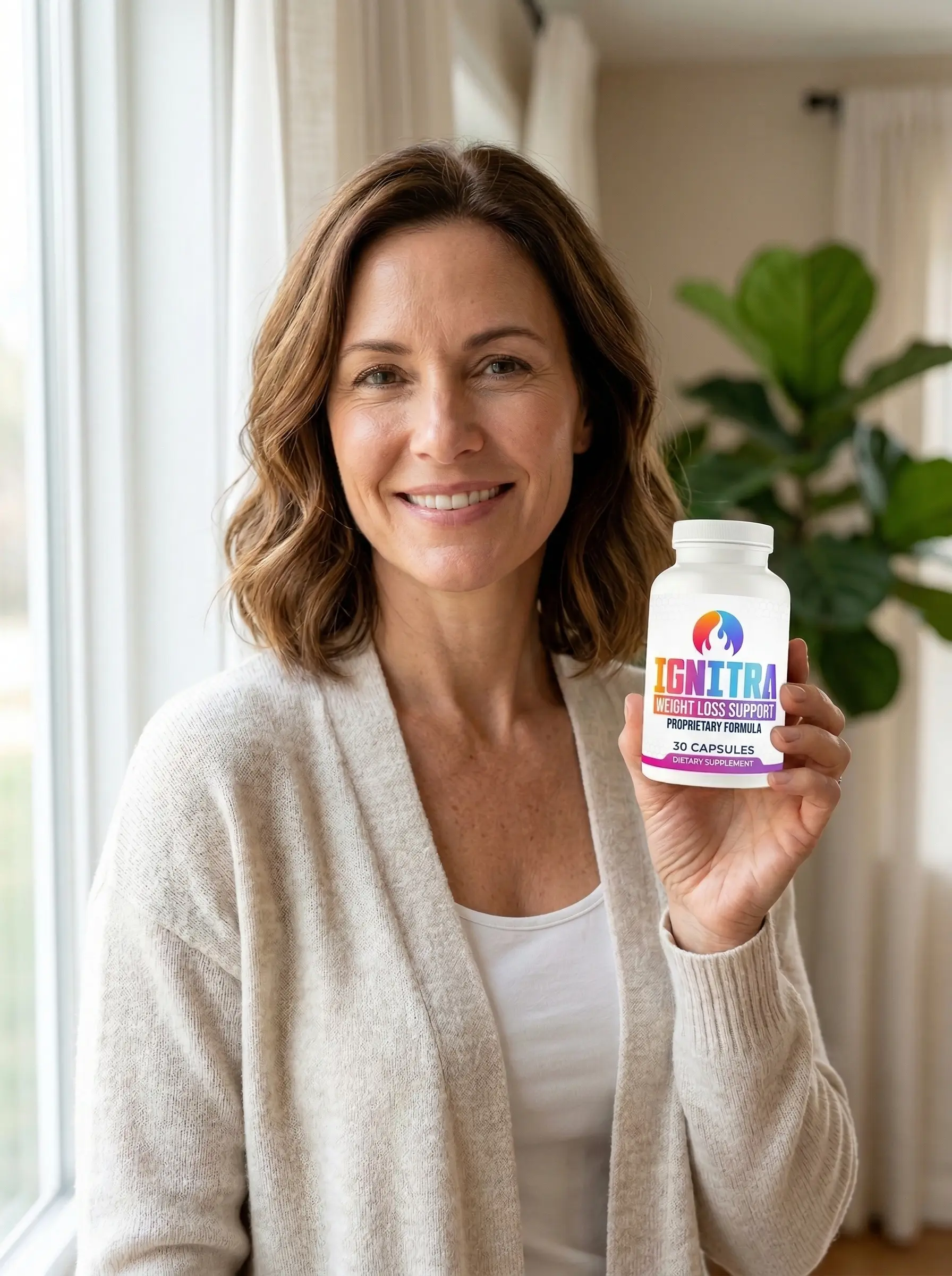 Person holding an Ignitra bottle — product-topic photo 3